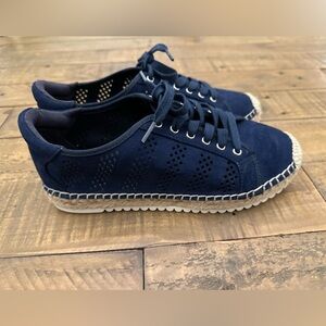 Marc Fisher Women's Baila Perforated Espadrille Sneakers - Size 5.5